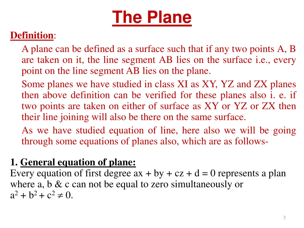 the plane