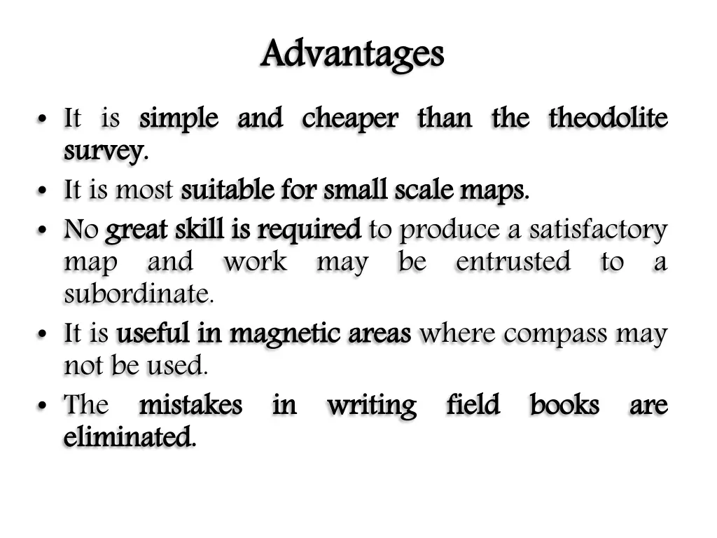 advantages and cheaper