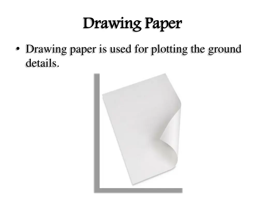 drawing paper