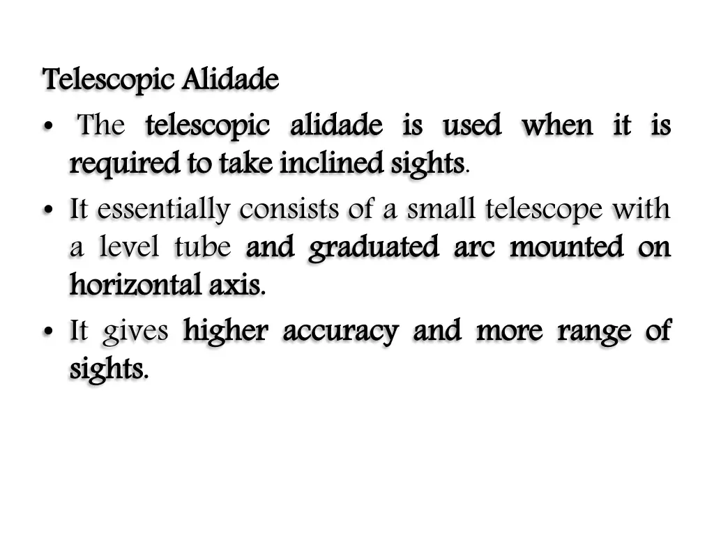 telescopic the telescopic required it essentially