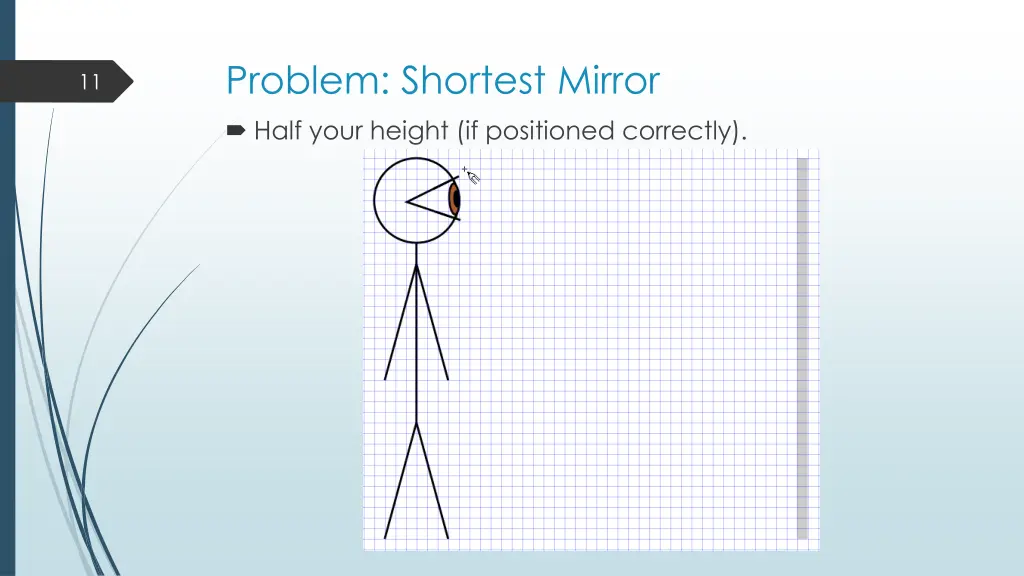 problem shortest mirror half your height