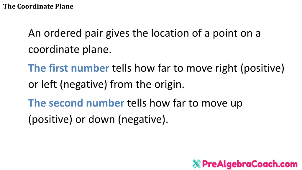 the coordinate plane 7