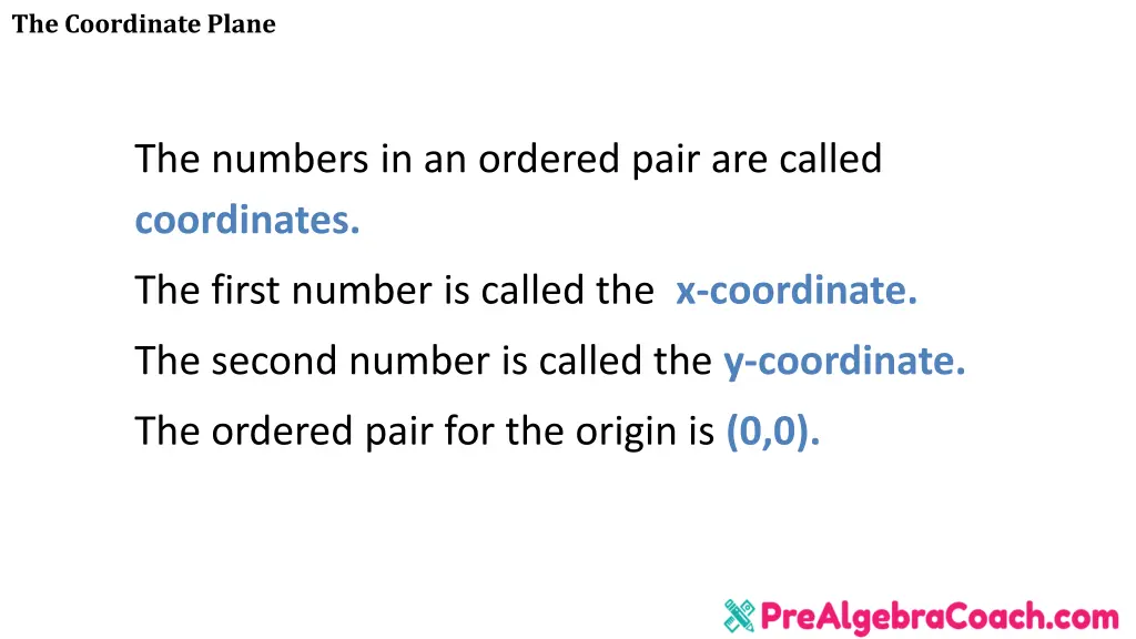 the coordinate plane 8