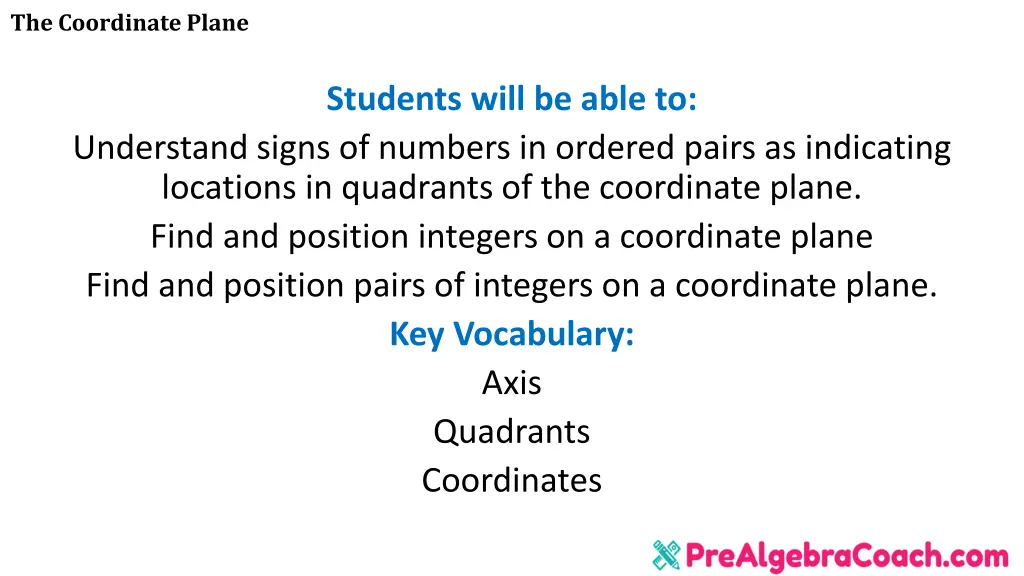 the coordinate plane