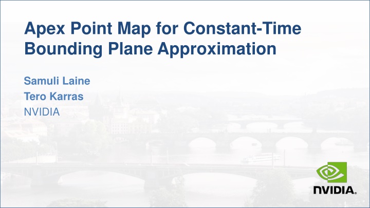 apex point map for constant time bounding plane