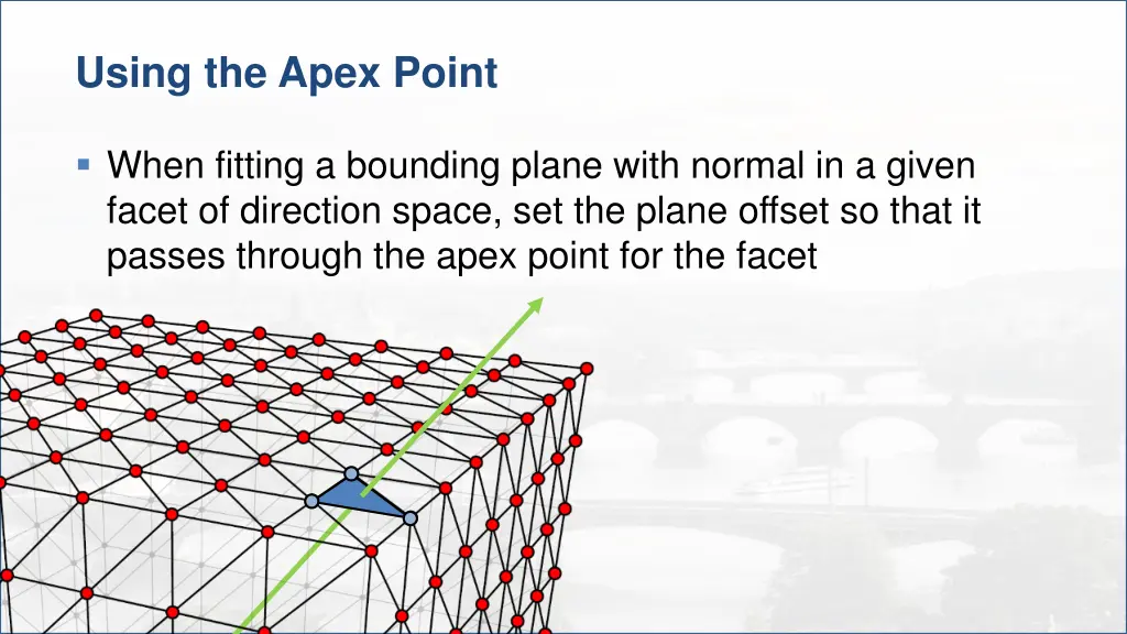 using the apex point