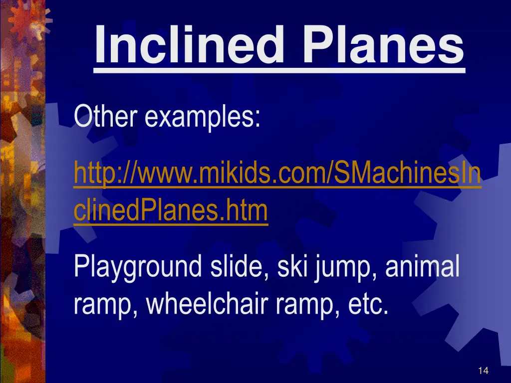 inclined planes 1