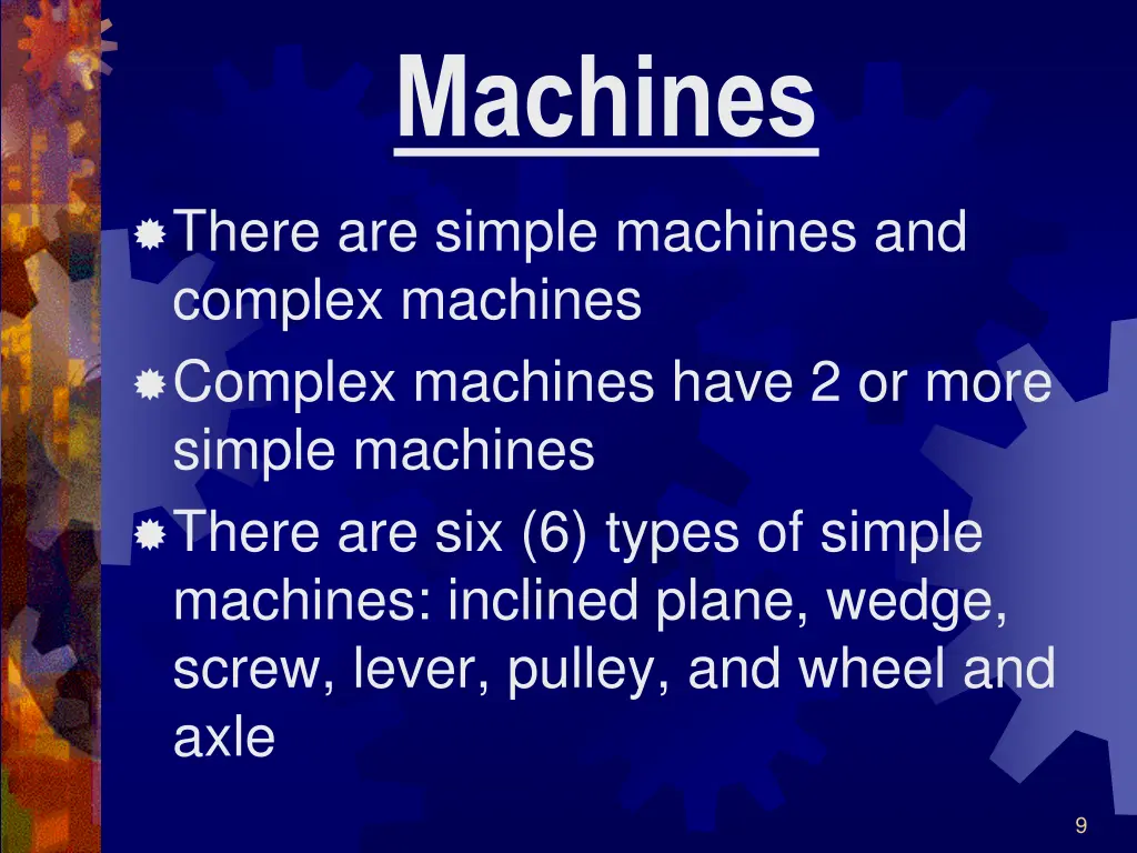 machines