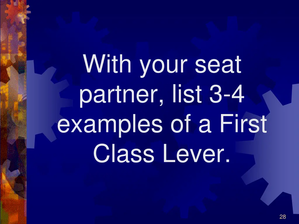 with your seat partner list 3 4 examples