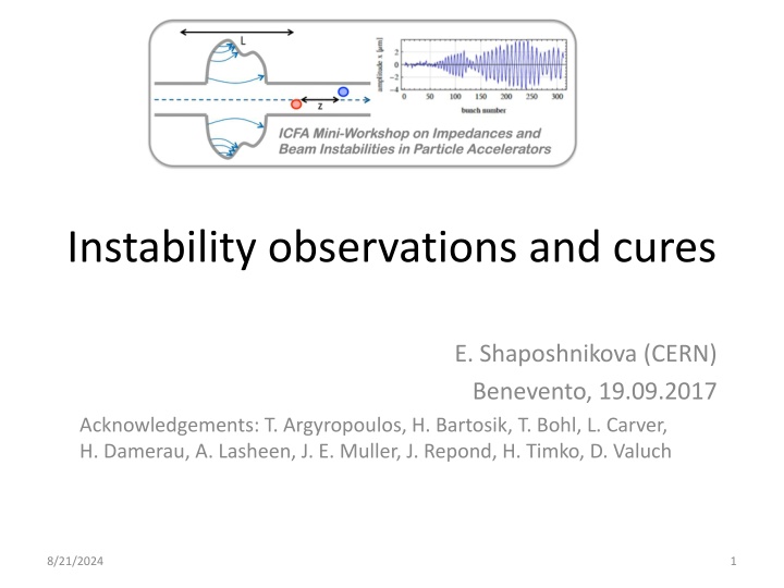 instability observations and cures