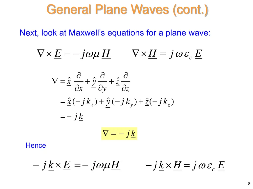 general plane waves cont 5