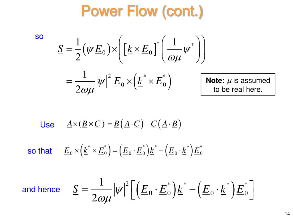 power flow cont