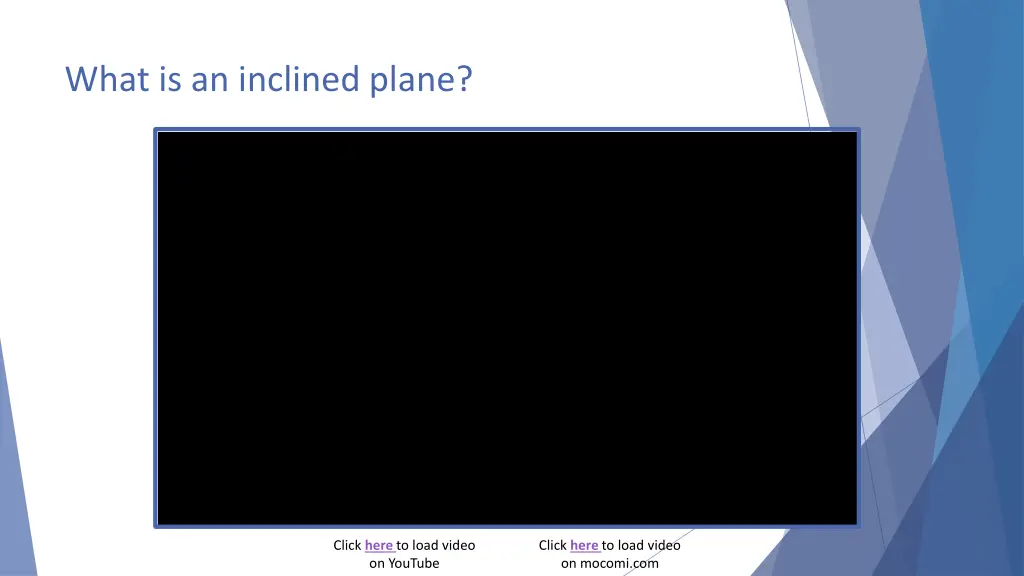 what is an inclined plane