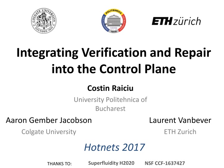 integrating verification and repair into