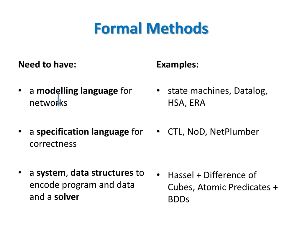 formal methods