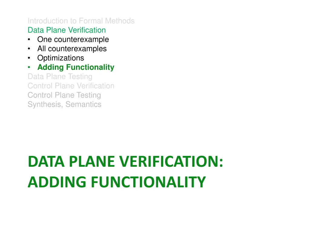 introduction to formal methods data plane 3