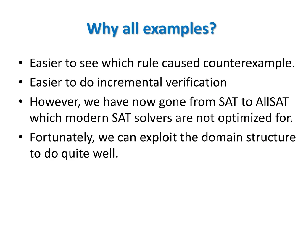 why all examples