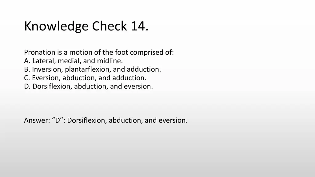 knowledge check 14