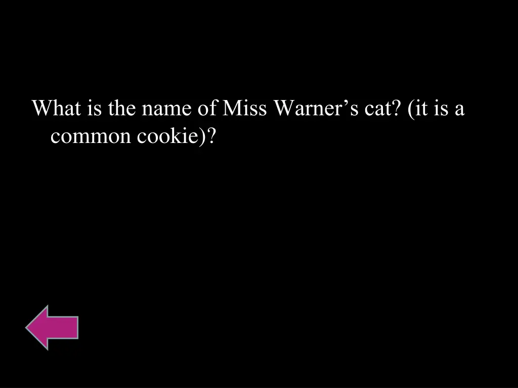 what is the name of miss warner