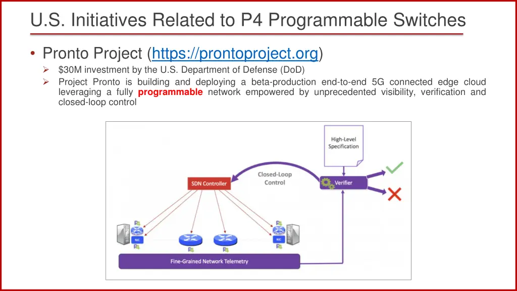 u s initiatives related to p4 programmable 1