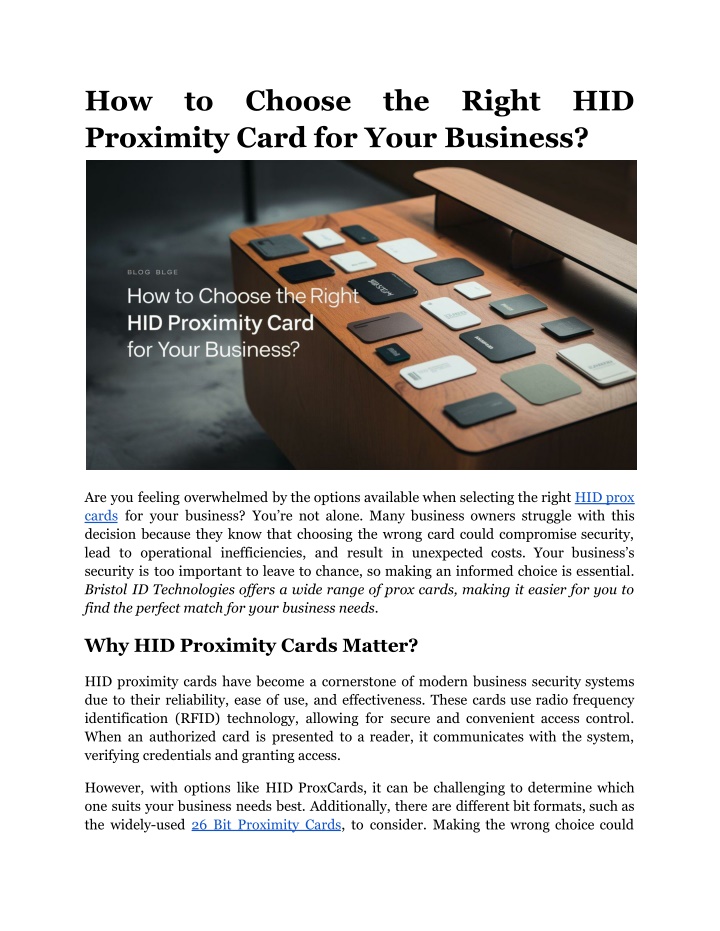 how proximity card for your business