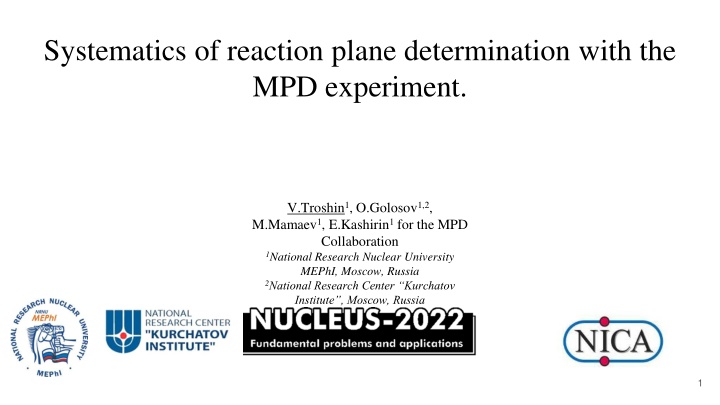 systematics of reaction plane determination with