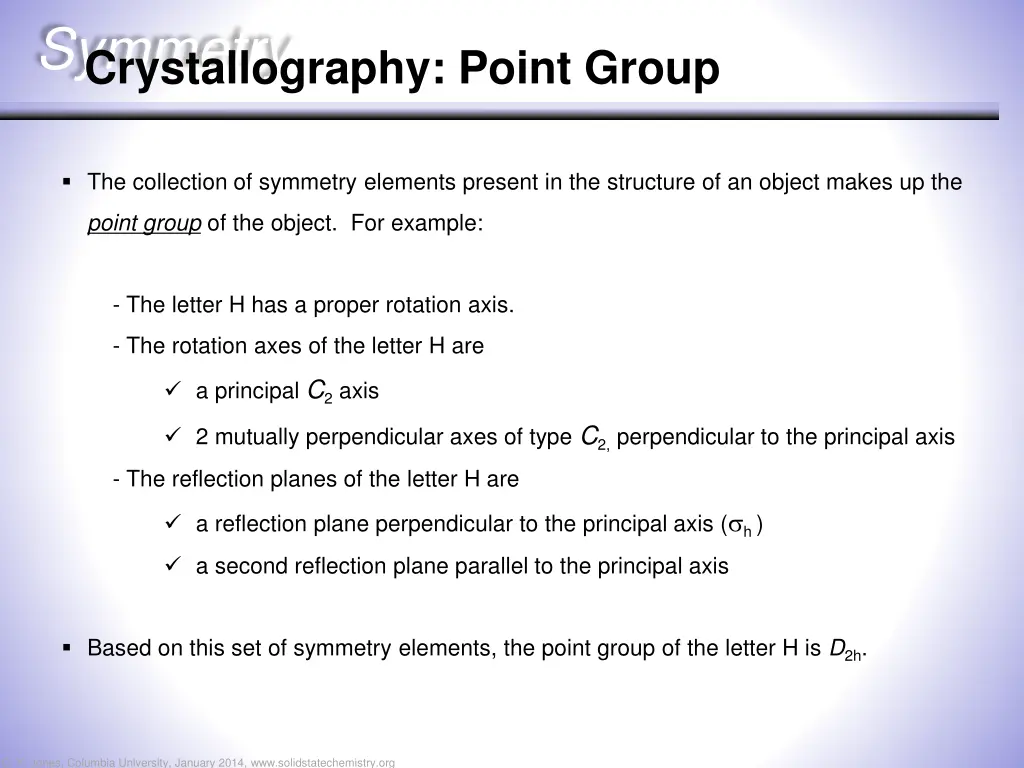 symmetry crystallography point group