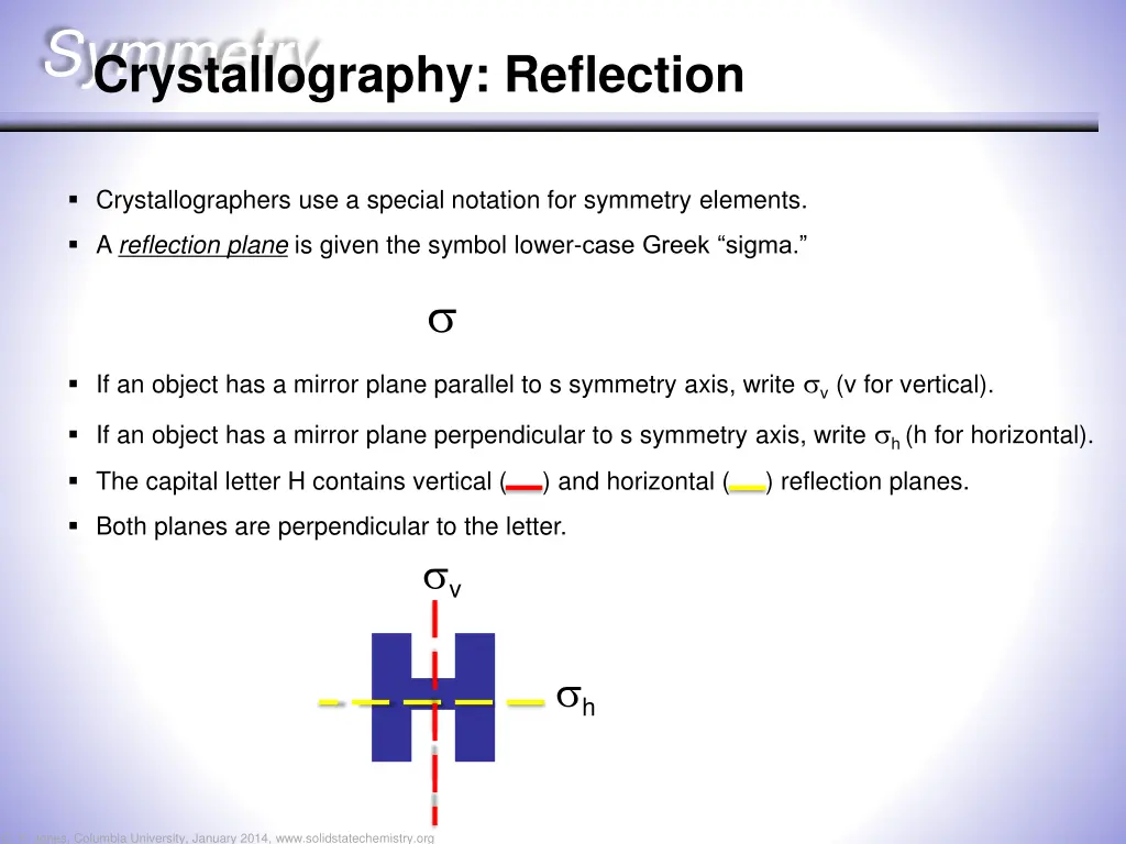 symmetry crystallography reflection