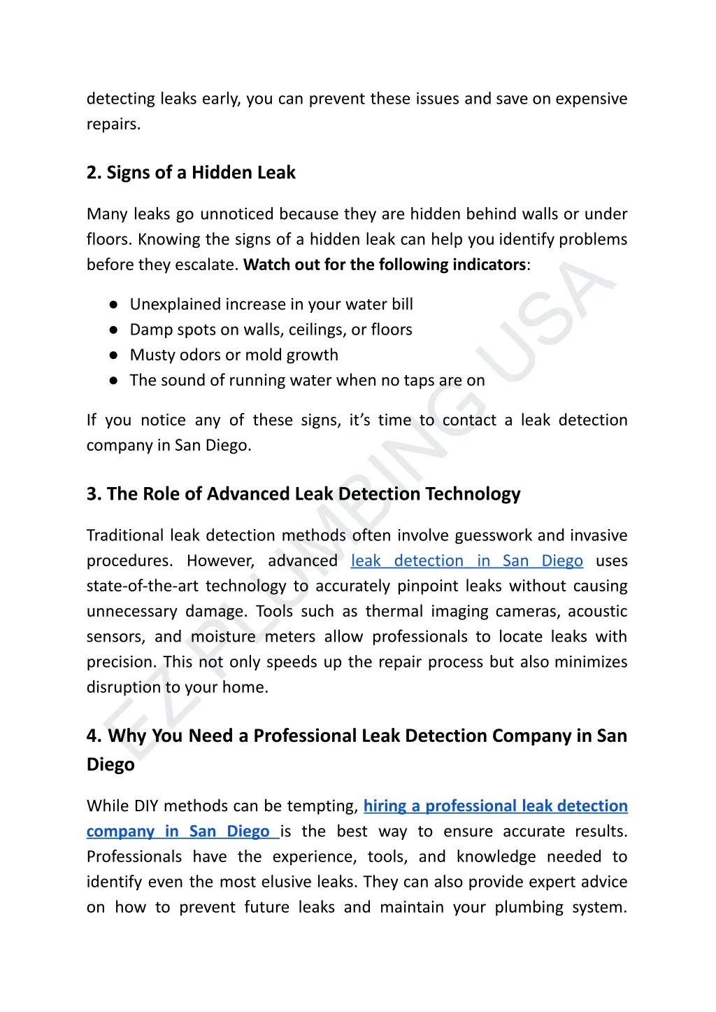 detecting leaks early you can prevent these