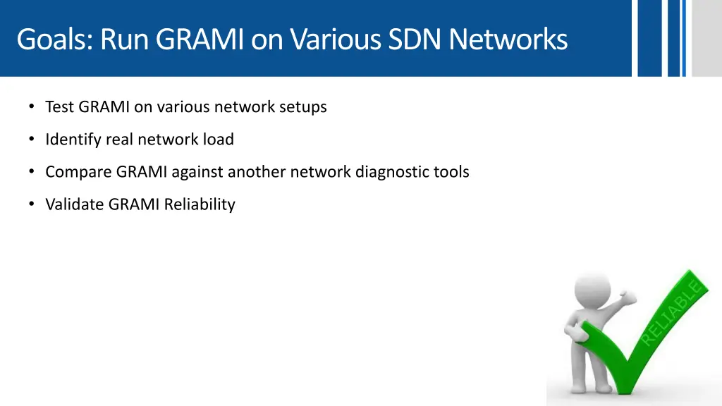 goals run grami on various sdn networks