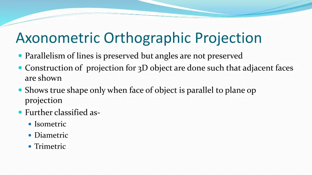 axonometric orthographic projection