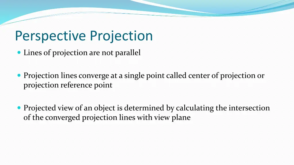 perspective projection