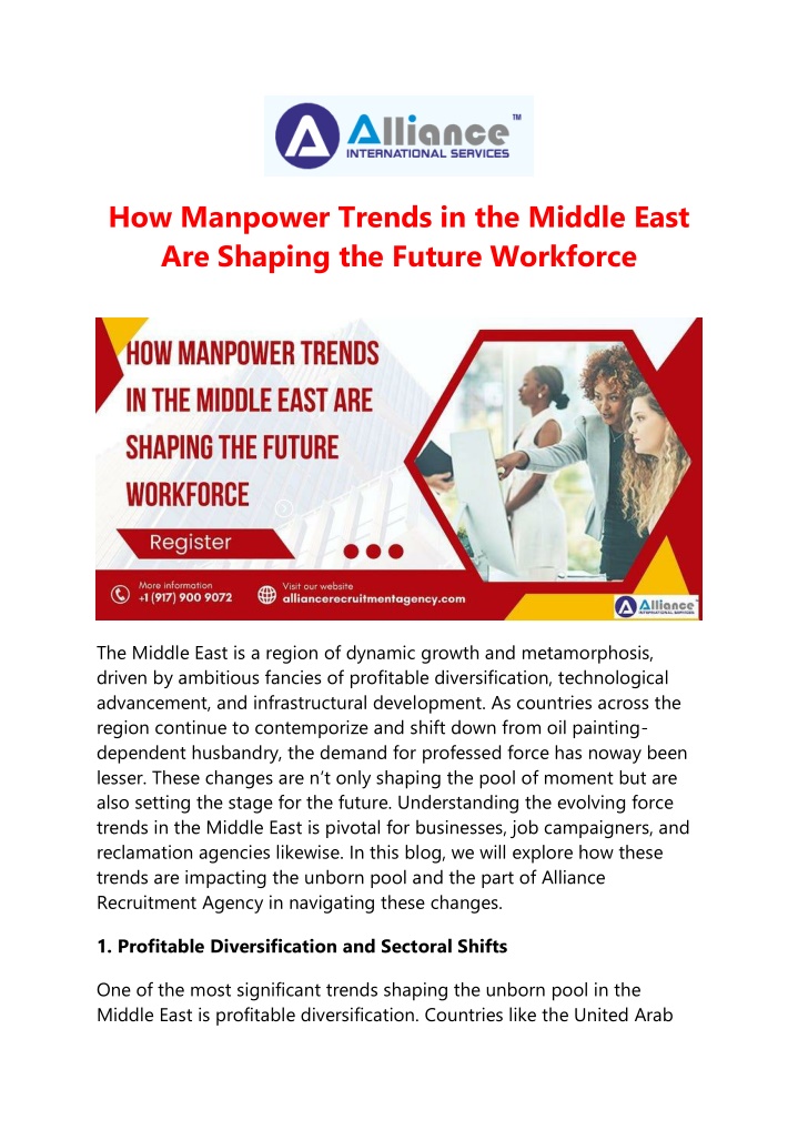 how manpower trends in the middle east