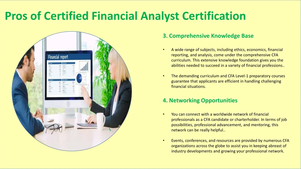 pros of certified financial analyst certification 1