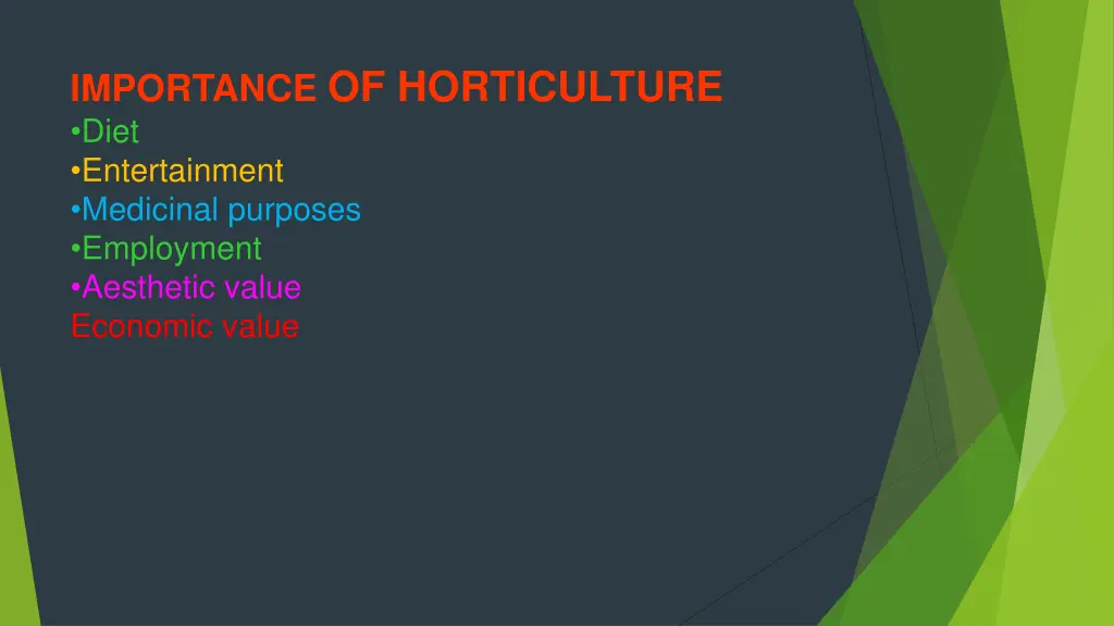 importance of horticulture diet entertainment