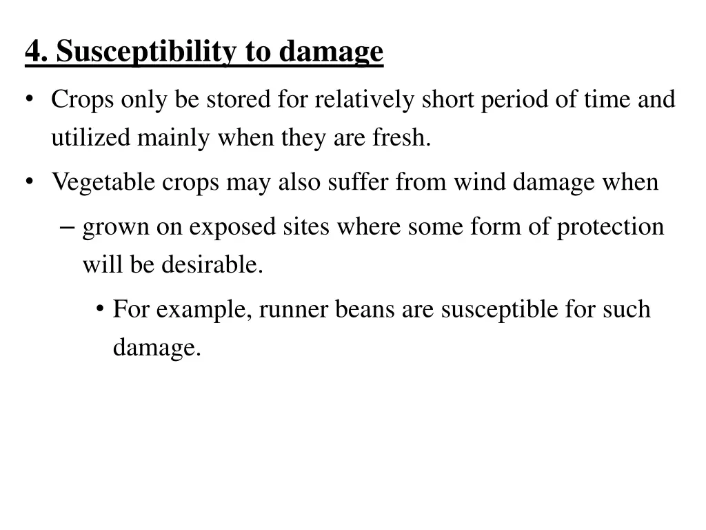 4 susceptibility to damage