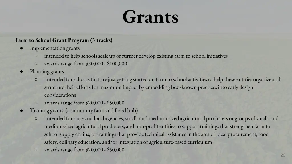 grants