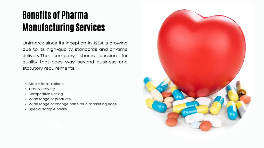 benefits of pharma manufacturing services