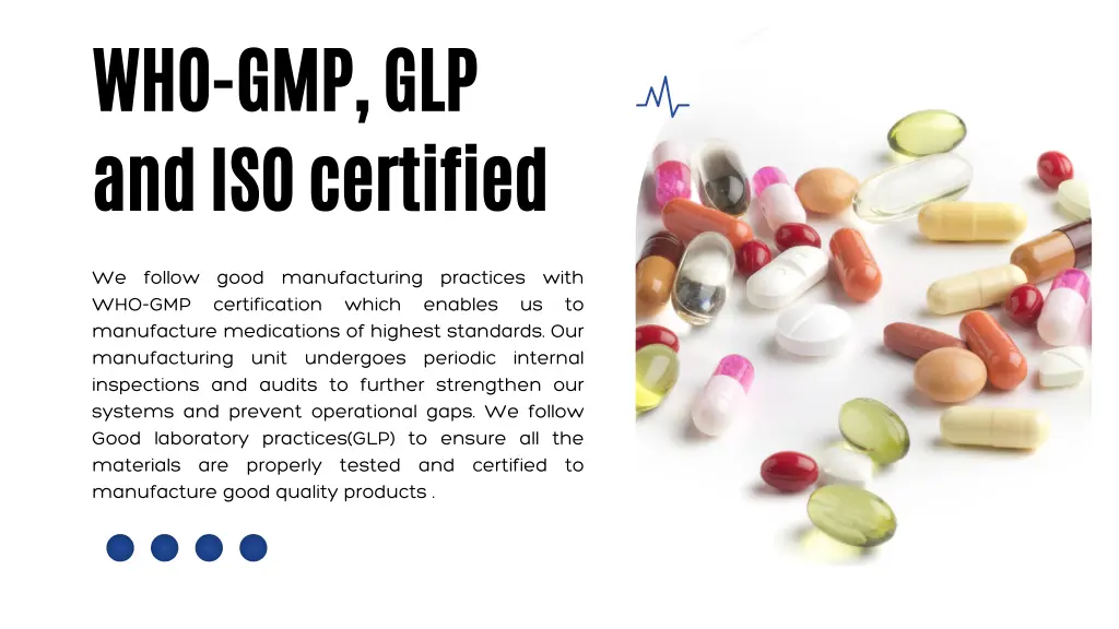 who gmp glp and iso certified