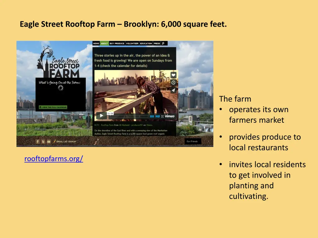 eagle street rooftop farm brooklyn 6 000 square