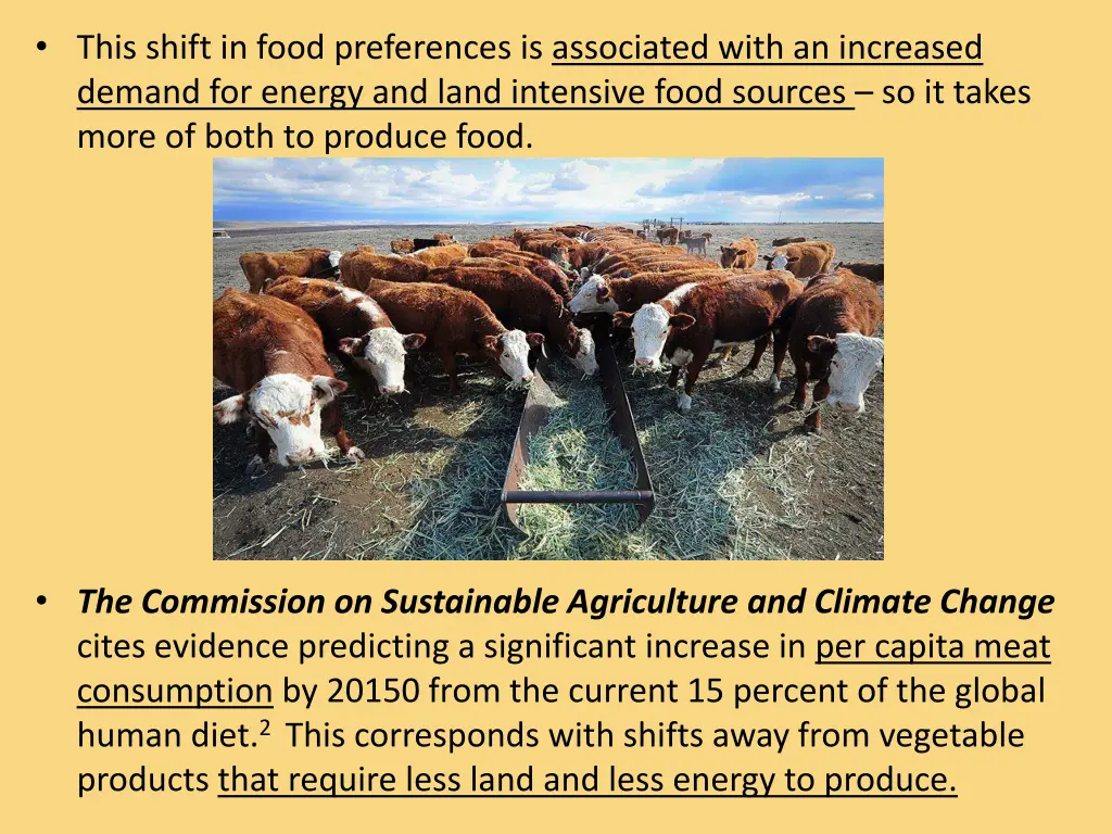 this shift in food preferences is associated with