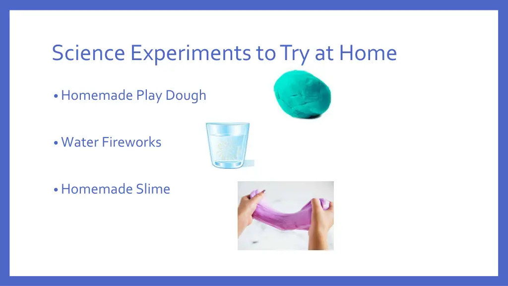 science experiments to try at home