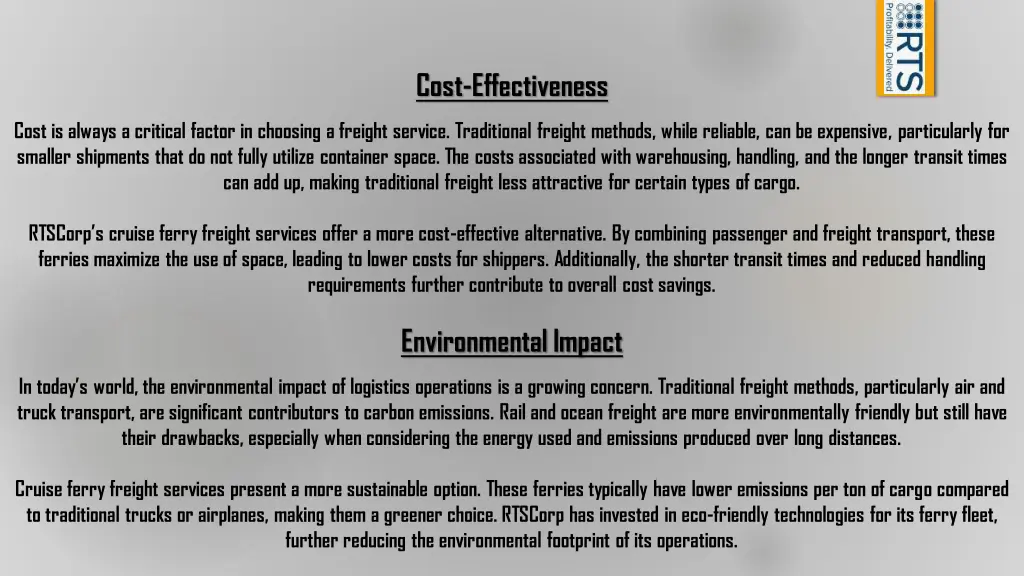 cost effectiveness