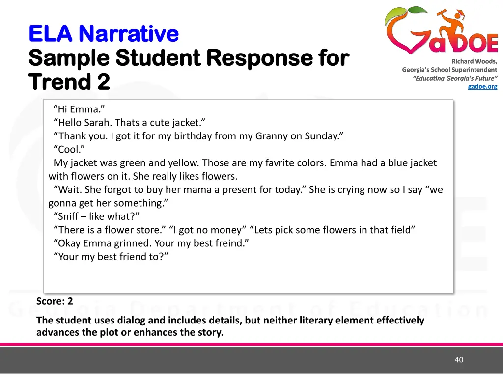 ela narrative ela narrative sample student 1