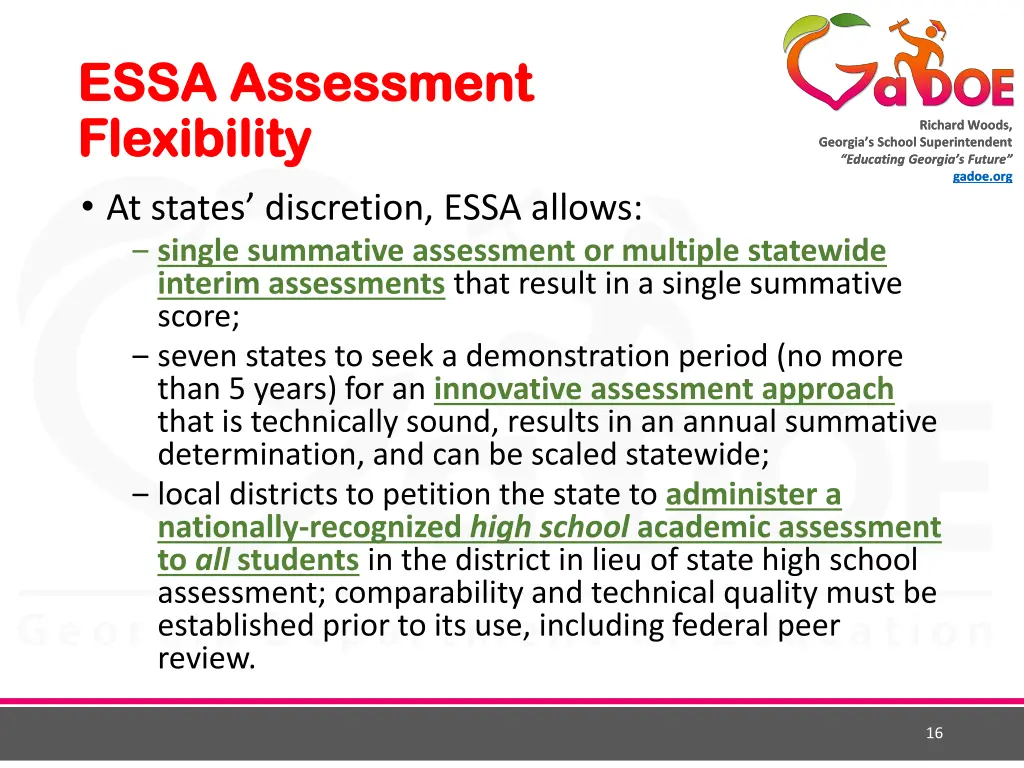 essa assessment essa assessment flexibility