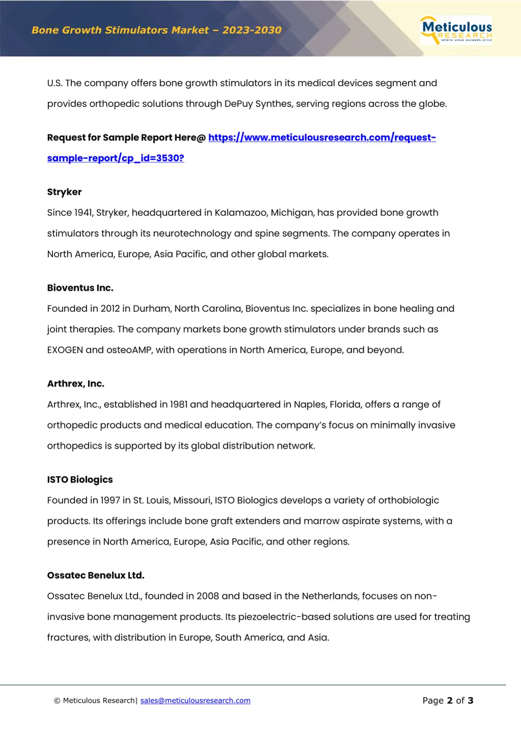 bone growth stimulators market 2023 2030 1