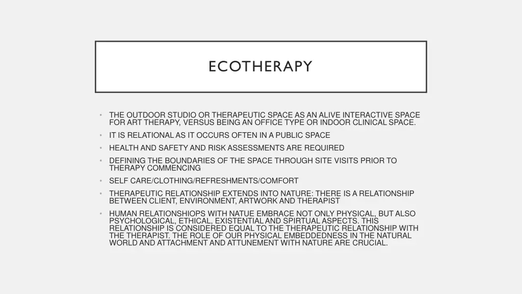 ecotherapy 1