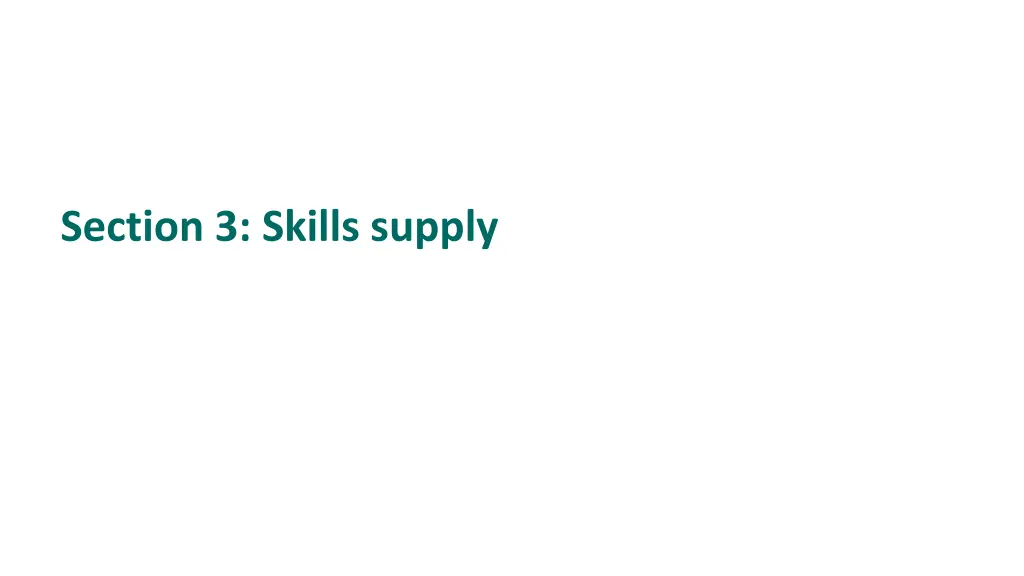 section 3 skills supply