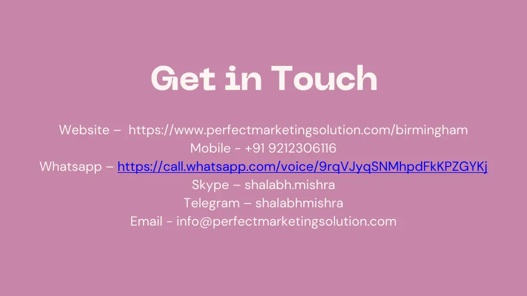 website https www perfectmarketingsolution