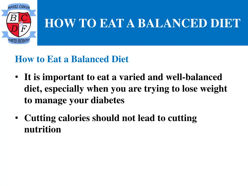 how to eat a balanced diet